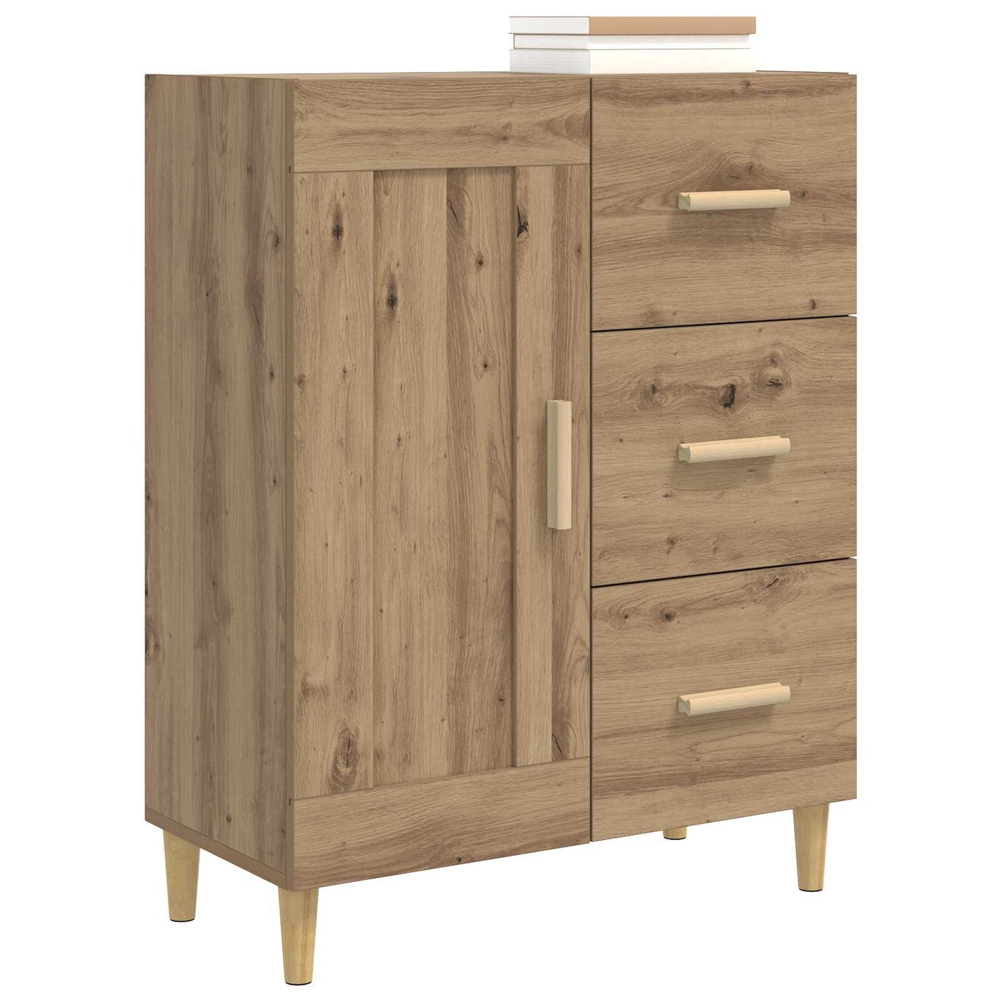 Sideboard Artisan-eg 69,5 x 34 x 90 cm Konstrueret træ