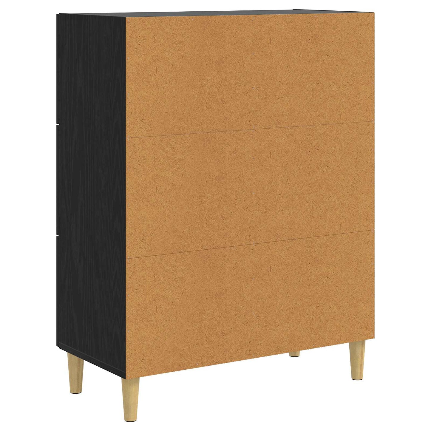 Sideboard Sort eg 69,5 x 34 x 90 cm Konstrueret træ