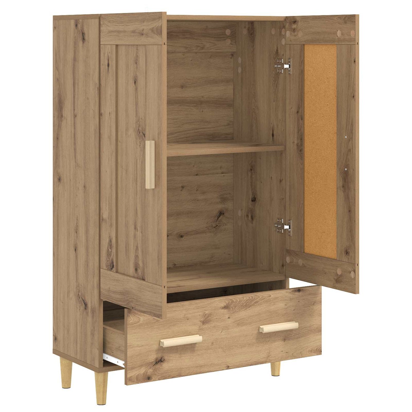 Highboard Artisan-eg 70 x 31 x 115 cm Konstrueret træ