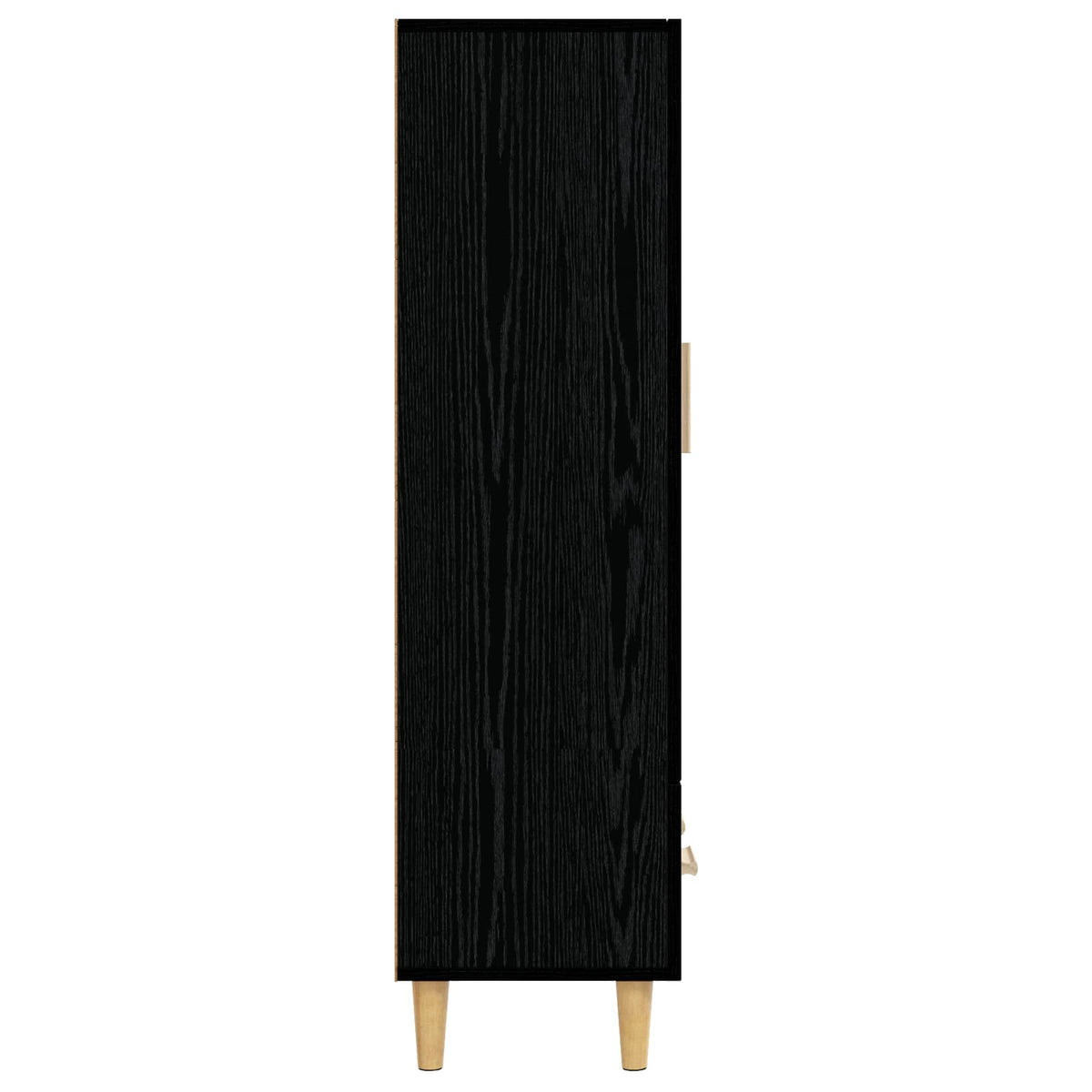 Highboard Sort eg 70 x 31 x 115 cm Konstrueret træ