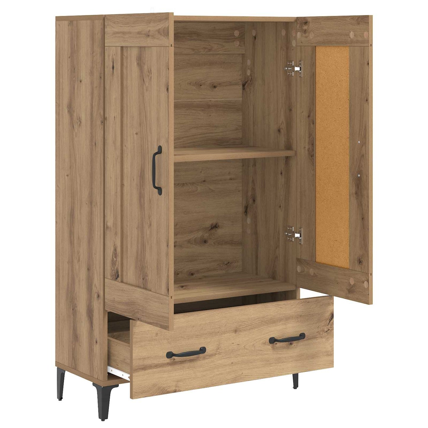 Highboard Artisan-eg 70 x 31 x 115 cm Konstrueret træ