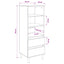 Highboard Artisan-eg 40 x 36 x 110 cm Konstrueret træ