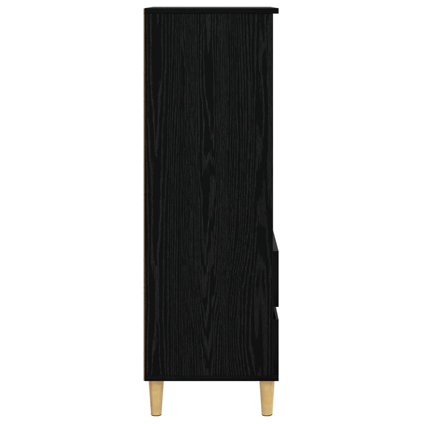 Highboard Sort eg 40 x 36 x 110 cm Konstrueret træ