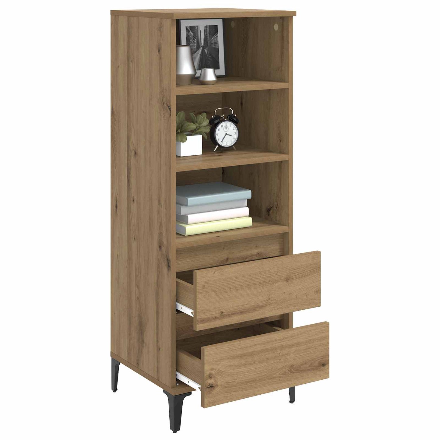 Highboard Artisan-eg 40 x 36 x 110 cm Konstrueret træ