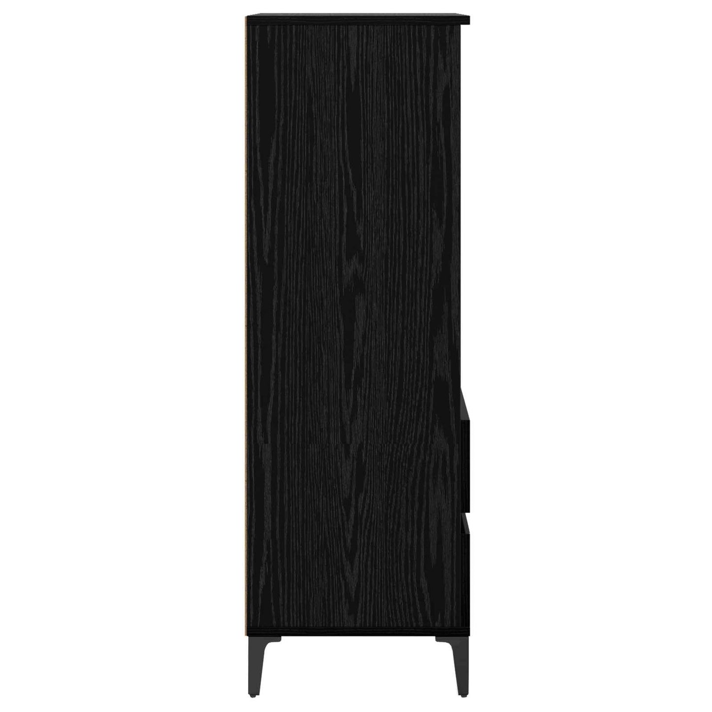 Highboard Sort eg 40 x 36 x 110 cm Konstrueret træ
