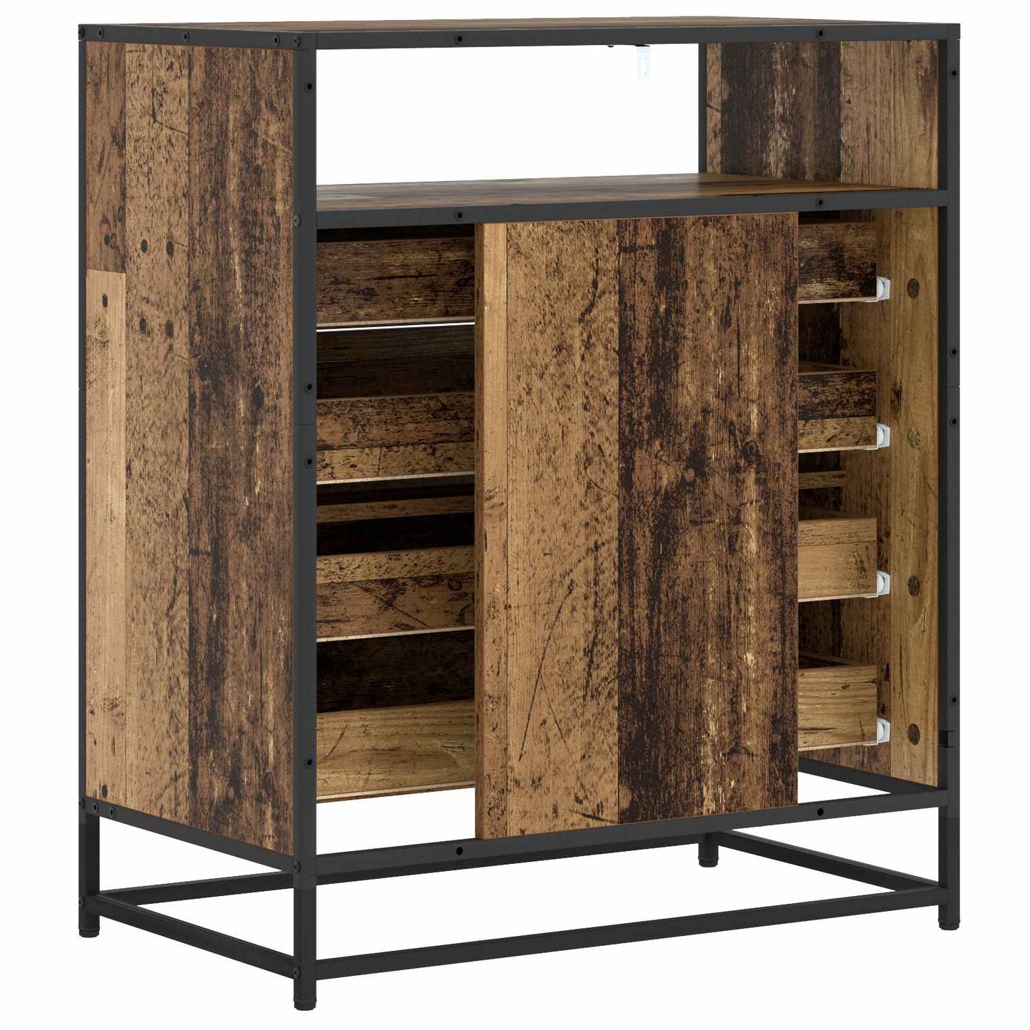 Skuffeskab 4-Skuffe Gammelt træ 70 x 41 x 83,5 cm