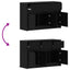 TV-skab 91 x 34 x 61 cm Sort eg Konstrueret træ