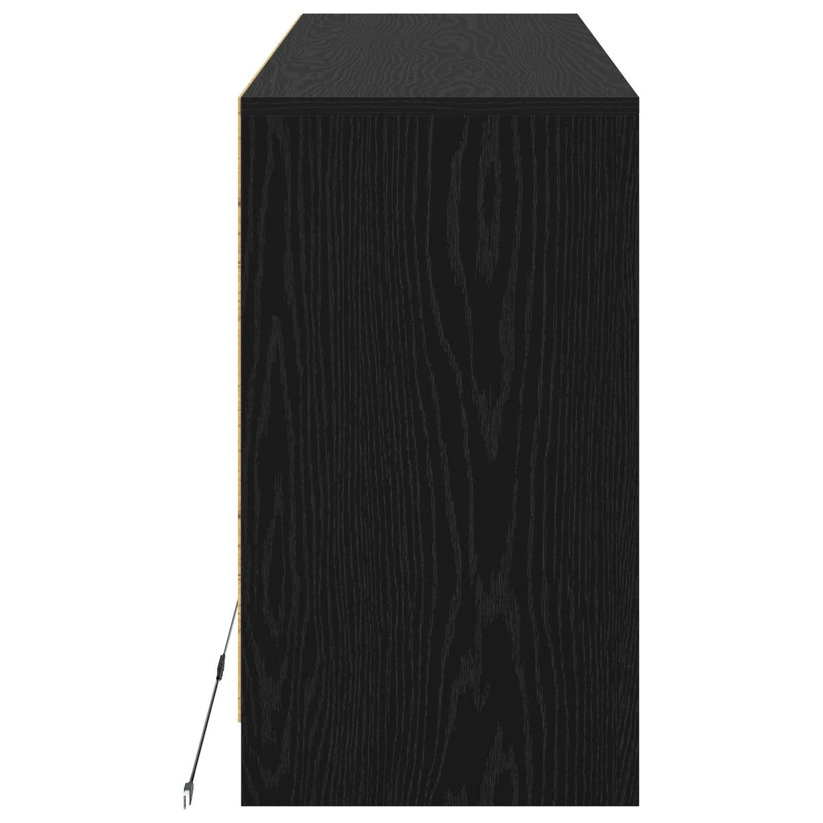 TV-skab 91 x 34 x 61 cm Sort eg Konstrueret træ
