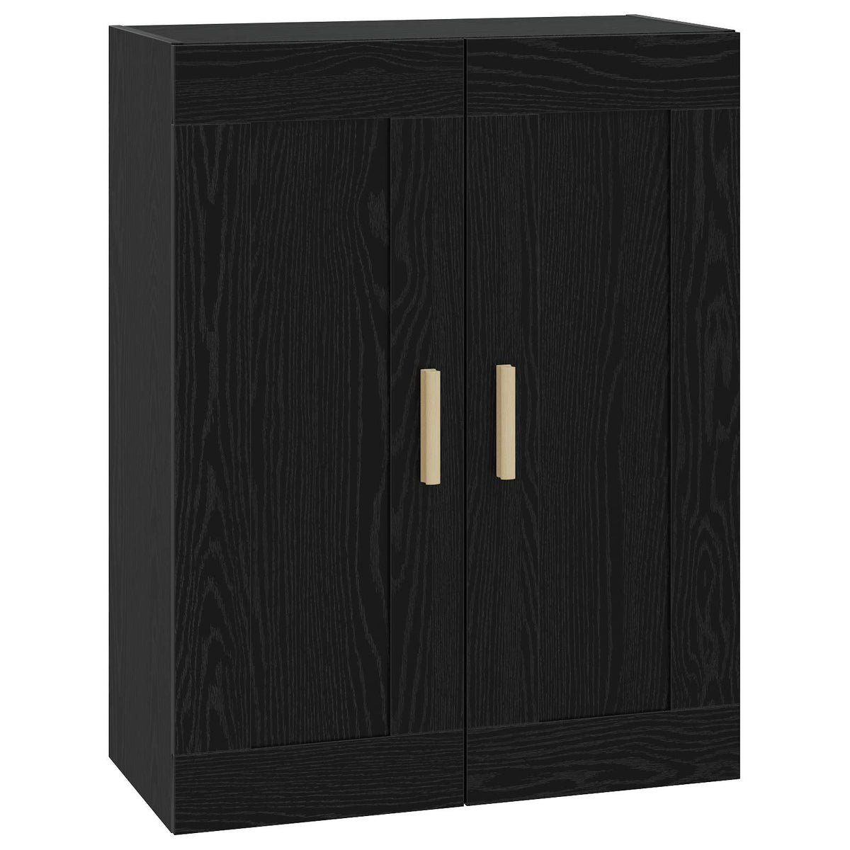 Vægskab Vægmonteret Sort eg 69,5 x 34 x 90 cm Konstrueret træ