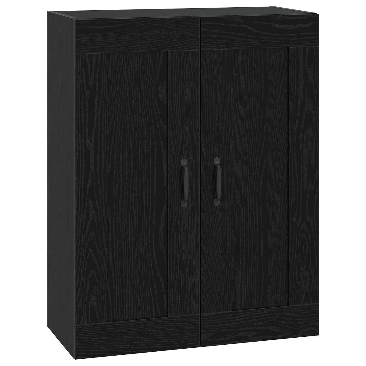 Vægskab Sort eg 69,5 x 34 x 90 cm Konstrueret træ