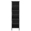 Bogreol 4 niveauer 78,5 x 33 x 117,5 cm metal PB Sort eg