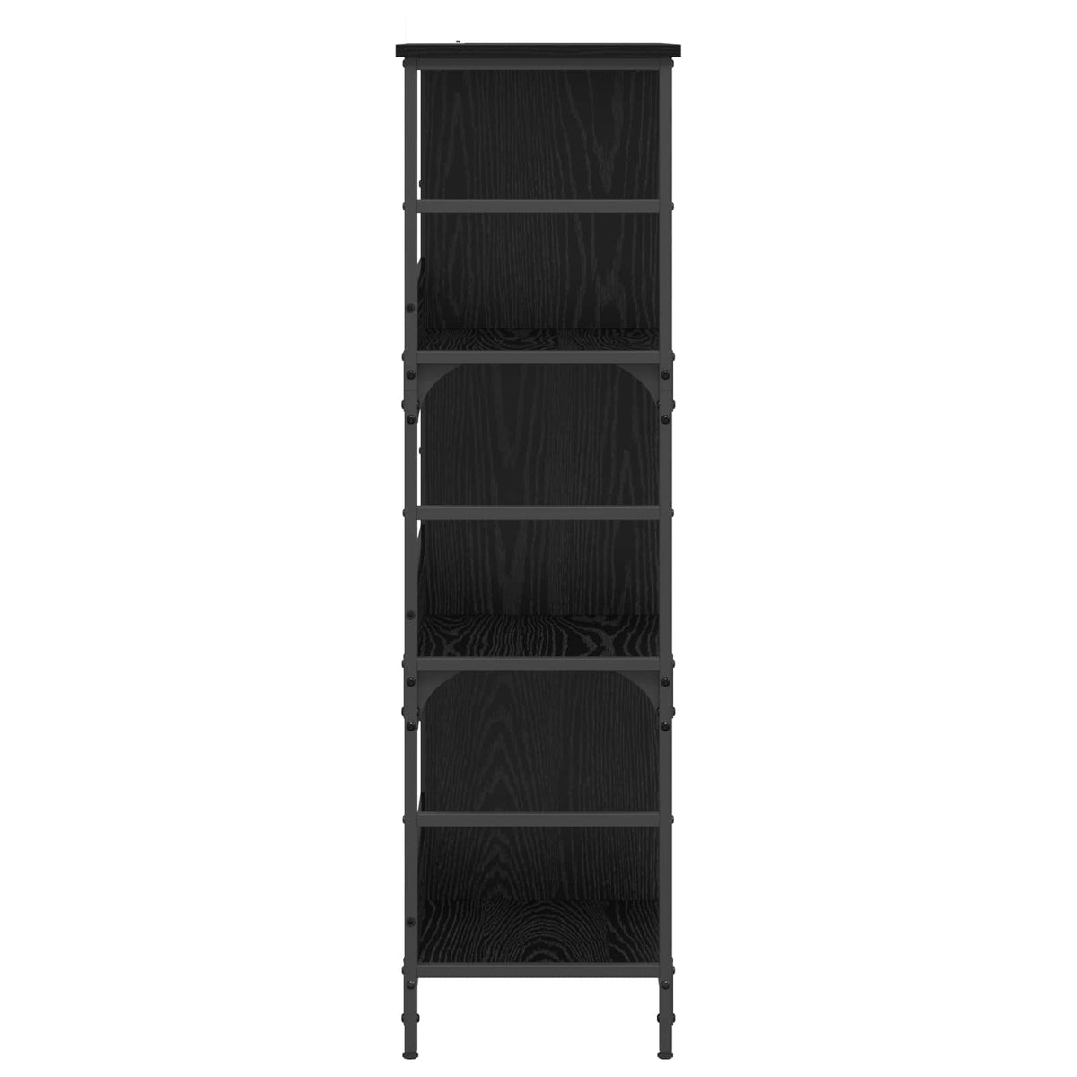 Bogreol 4 niveauer 78,5 x 33 x 117,5 cm metal PB Sort eg