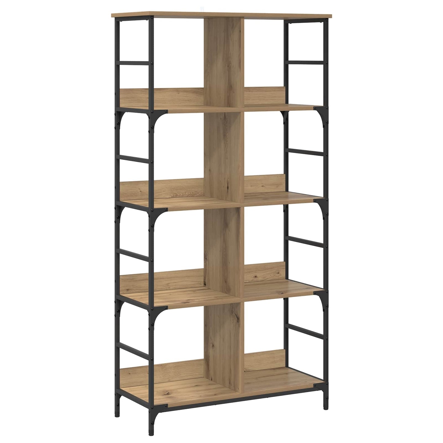 Bogreol 4 niveauer 78,5 x 33 x 153 cm metal PB Artisan-eg
