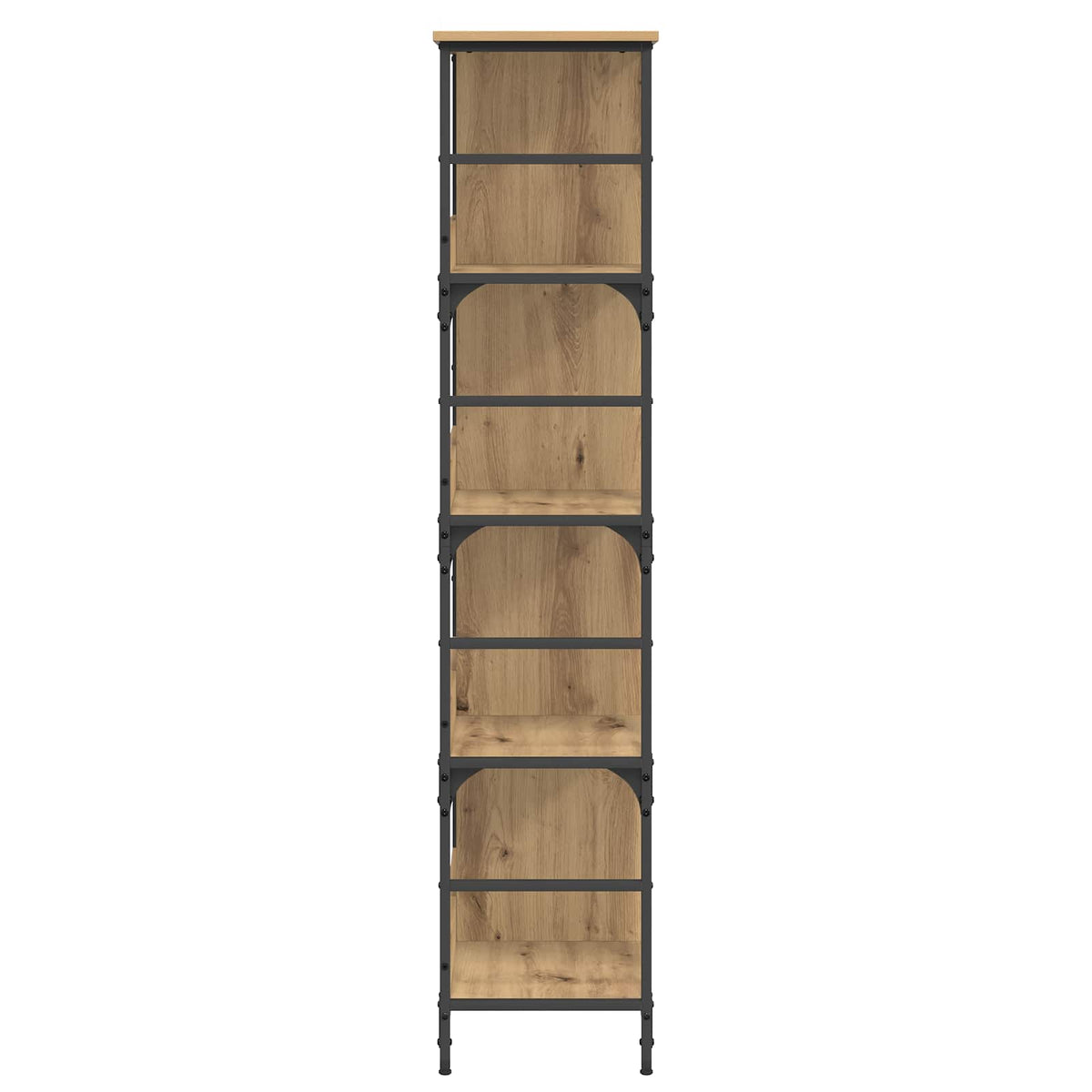 Bogreol 4 niveauer 78,5 x 33 x 153 cm metal PB Artisan-eg