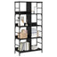Bogreol 4 niveauer 78,5 x 33 x 153 cm metal PB Sort eg