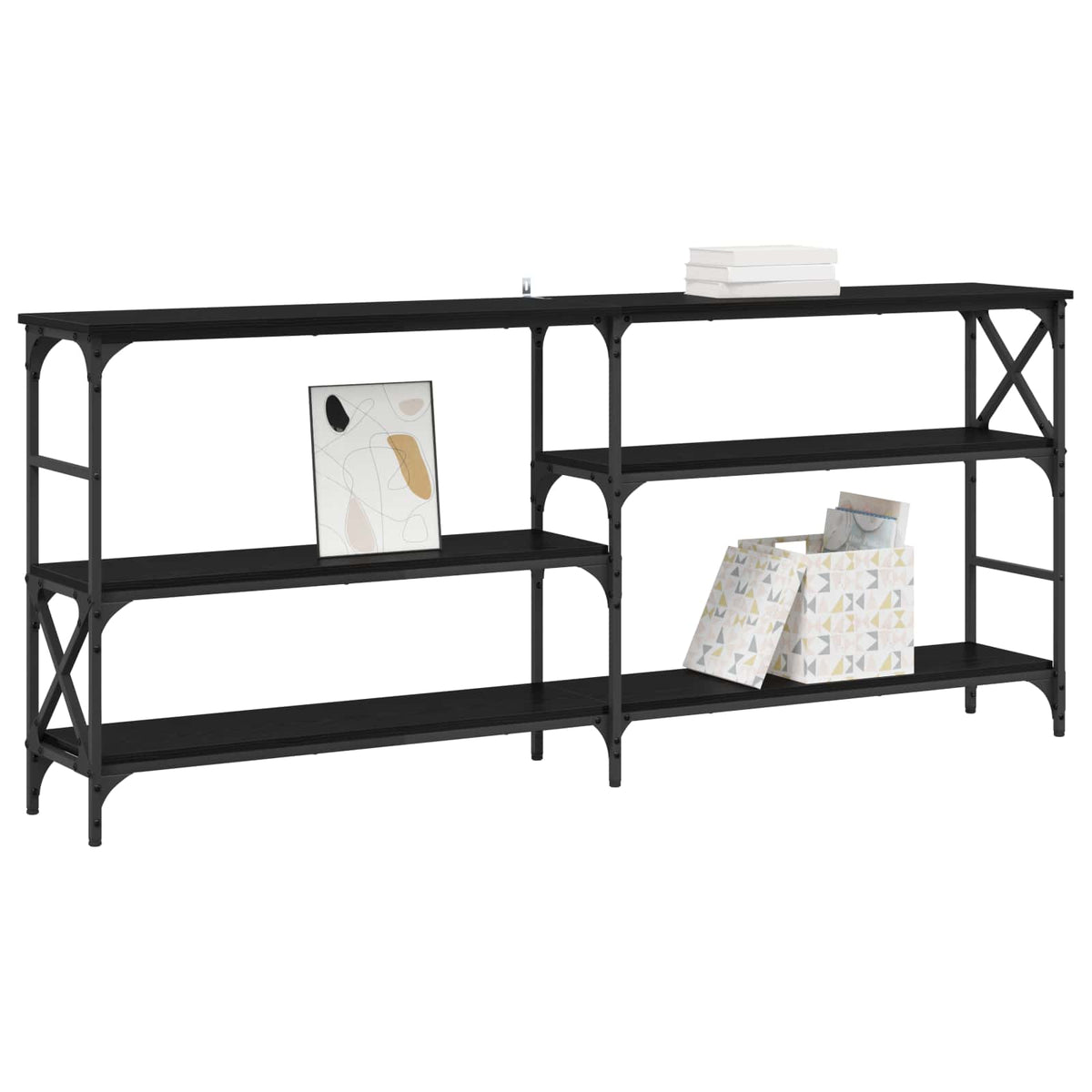 Konsolbord Sort eg 180 x 29 x 76,5 cm metal PB
