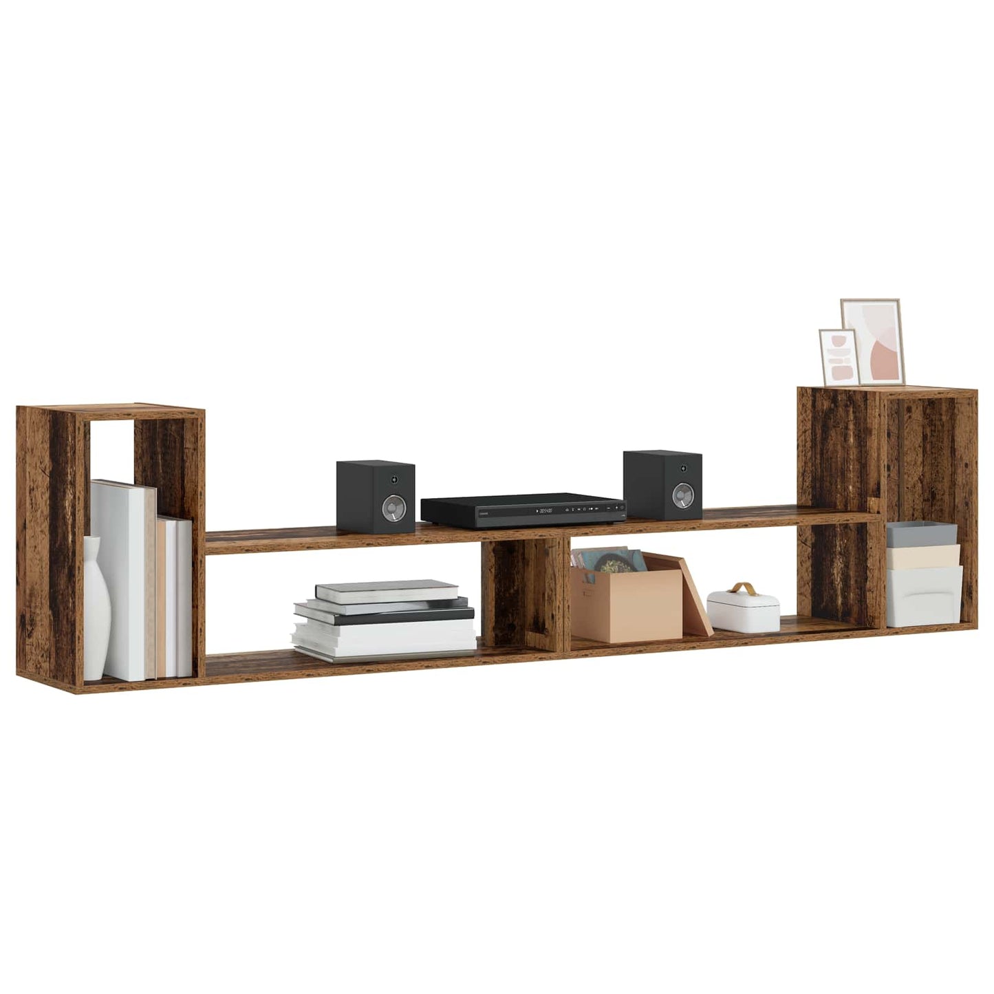 TV-skab 100 x 30 x 50 cm Gammelt træ Konstrueret træ