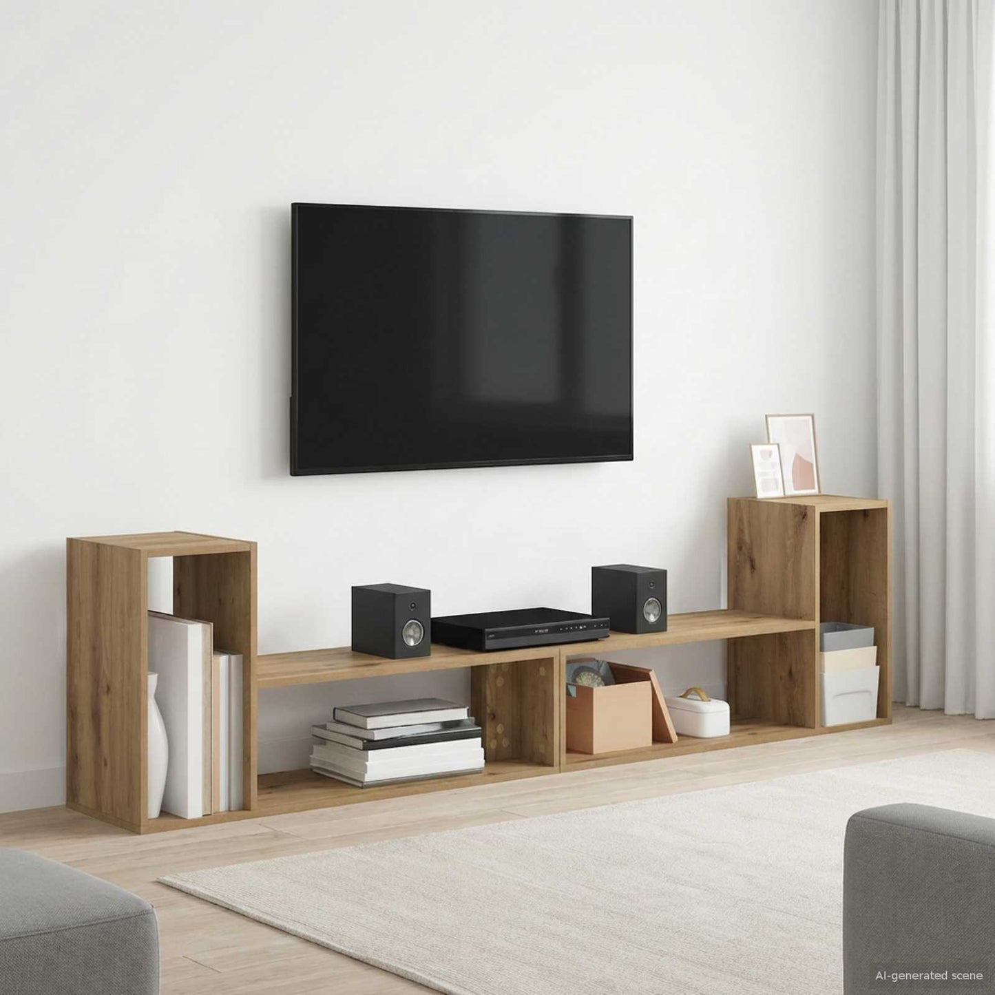 TV-skab 100 x 30 x 50 cm Artisan-eg Konstrueret træ