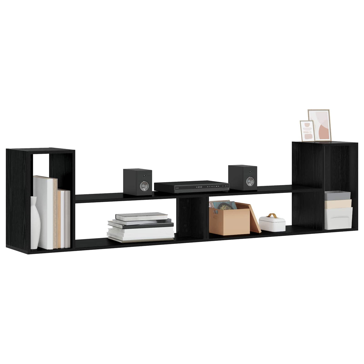 TV-skab 100 x 30 x 50 cm Sort eg Konstrueret træ