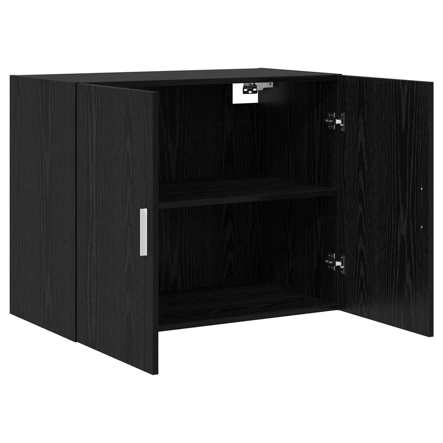 Vægskab Sort eg 80 x 42,5 x 64 cm Konstrueret træ