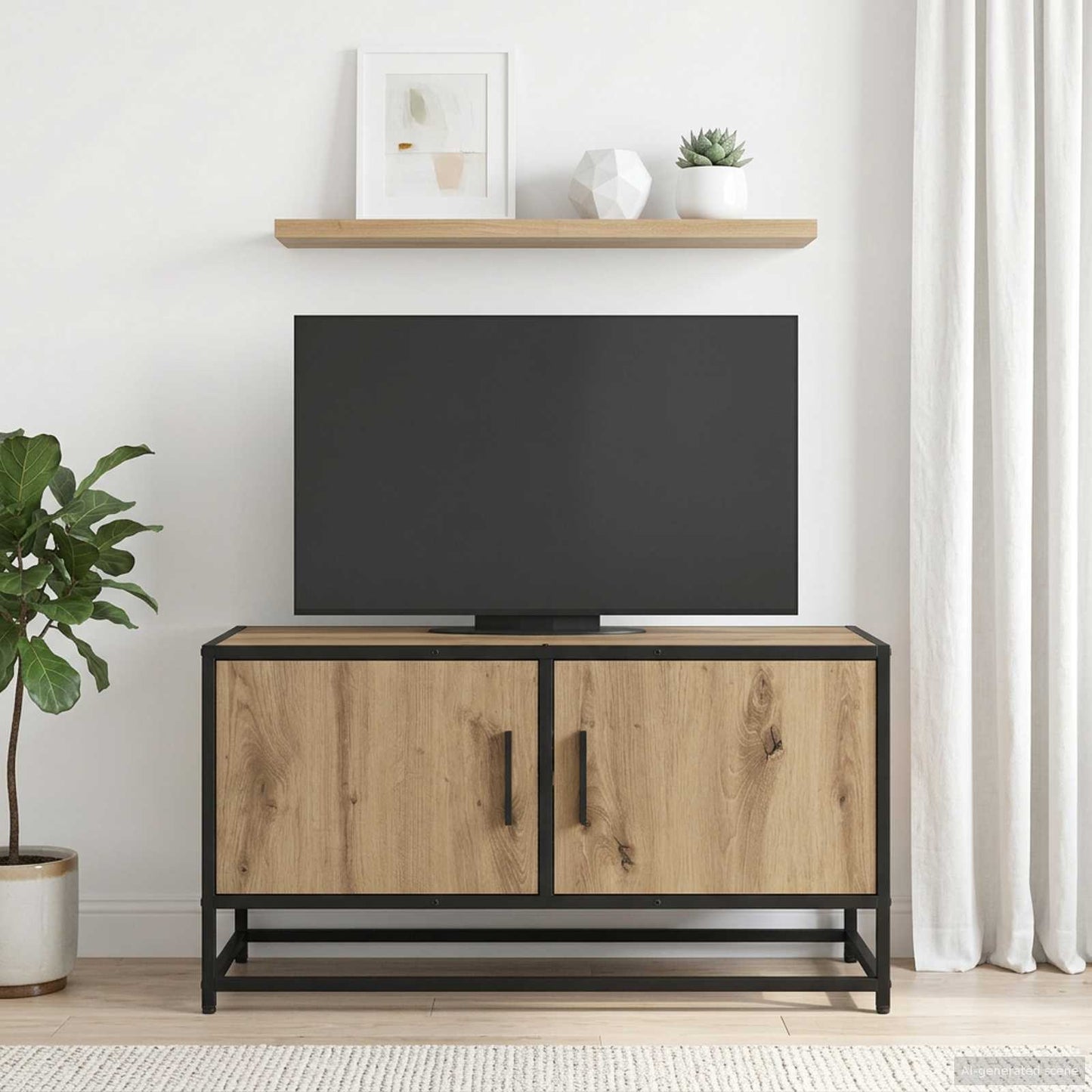 TV-skab 80 x 34,5 x 40 cm Artisan-eg Konstrueret træ