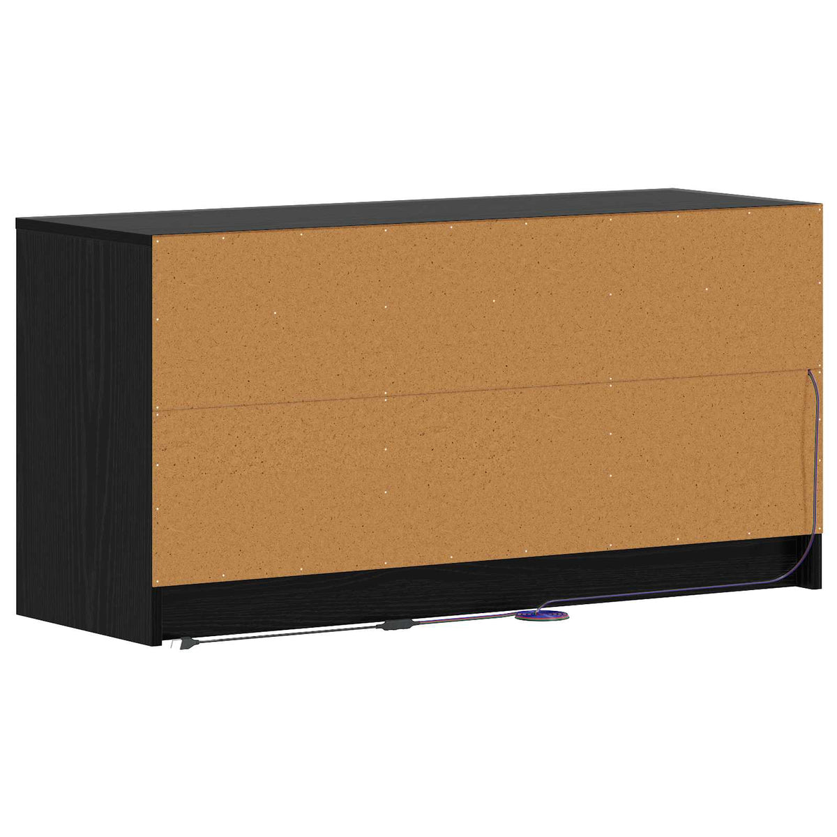 TV-skab 100 x 34 x 50 cm Sort eg Konstrueret træ