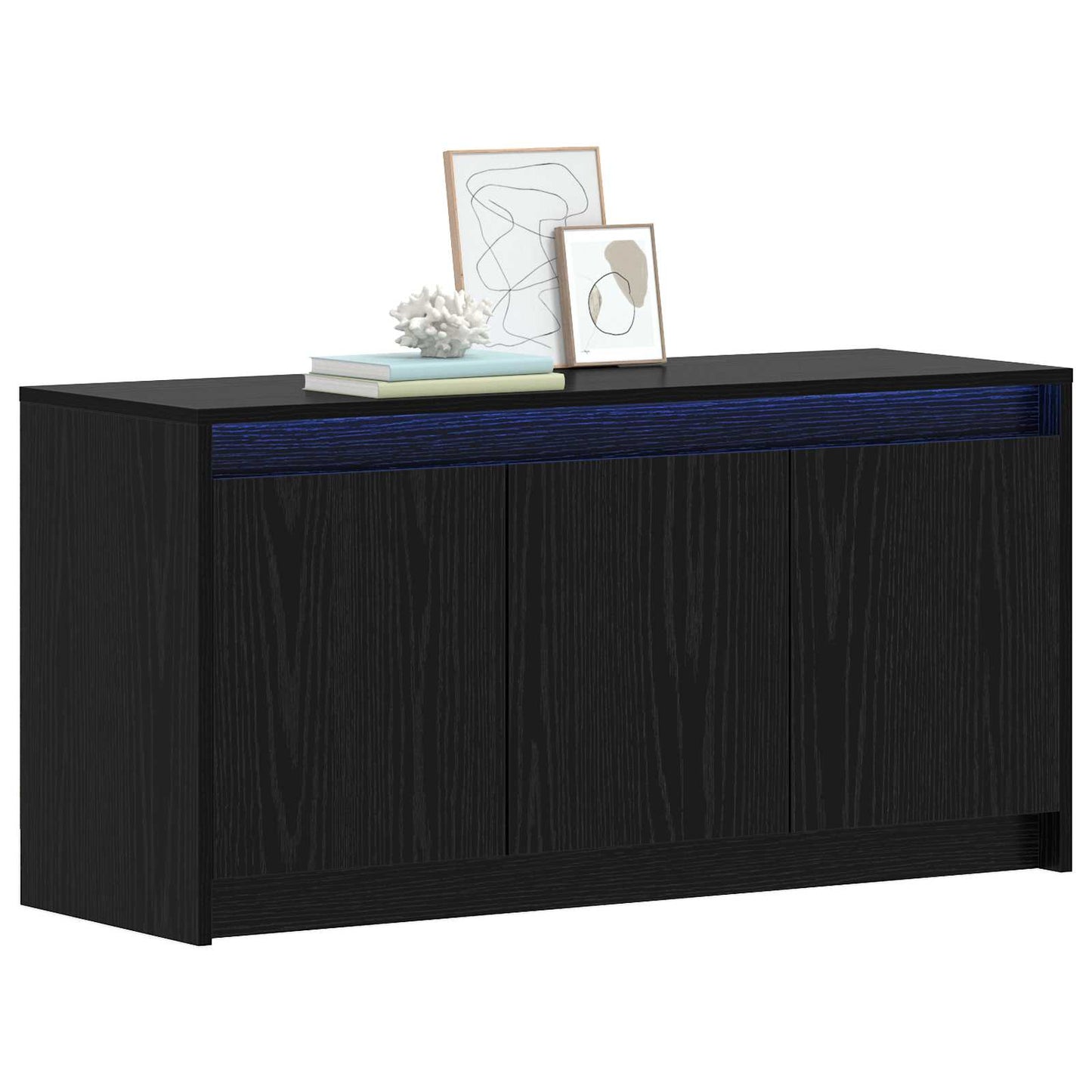 TV-skab 100 x 34 x 50 cm Sort eg Konstrueret træ