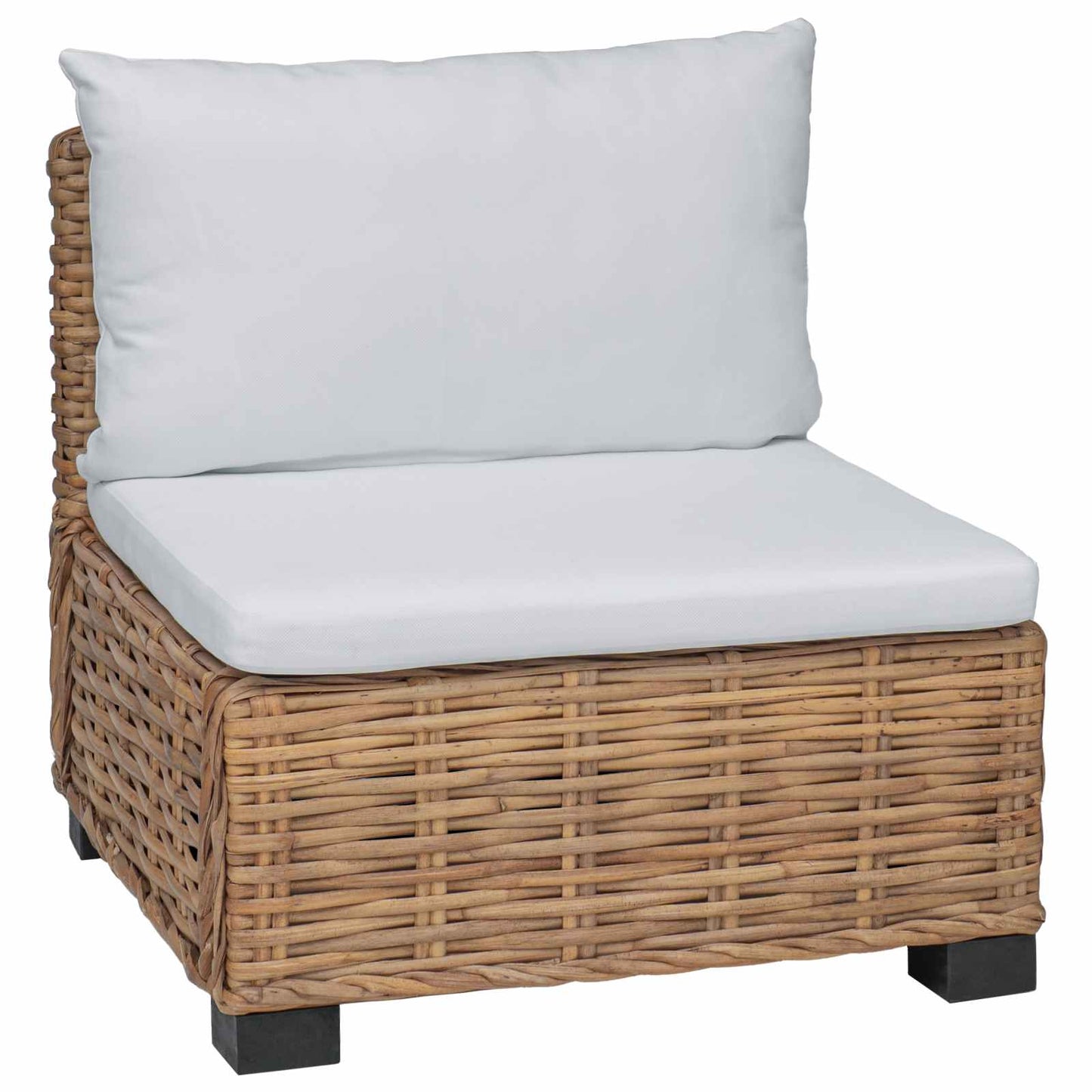 Mellemsofa med puder GENDT Naturlig rattan Naturfarvet