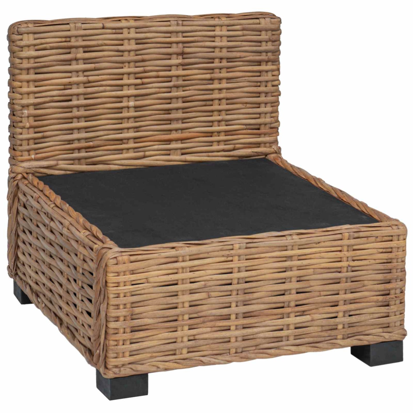 Mellemsofa med puder GENDT Naturlig rattan Naturfarvet