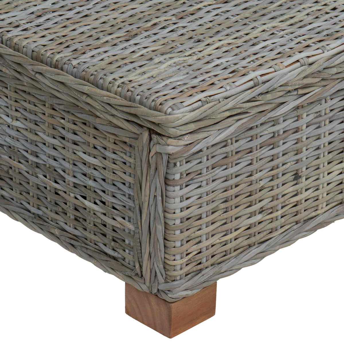 Sofabord GENDT Naturlig rattan Kubu Grå 67 x 60 x 30 cm