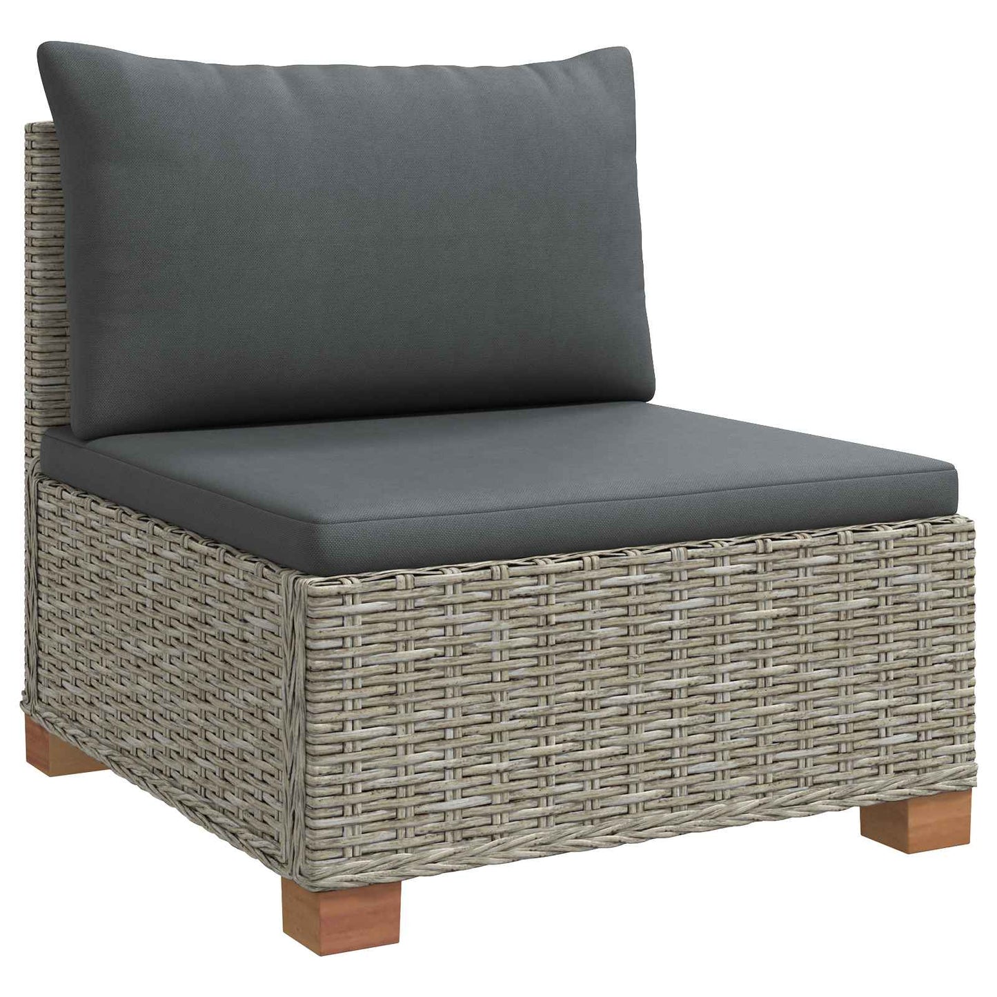 2 stk. Rattan Lounge Sæt med Puder GENDT Naturlig rattan
