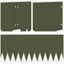 Plænekant 20 stk. 103 x 25 cm Stål Olivengrøn