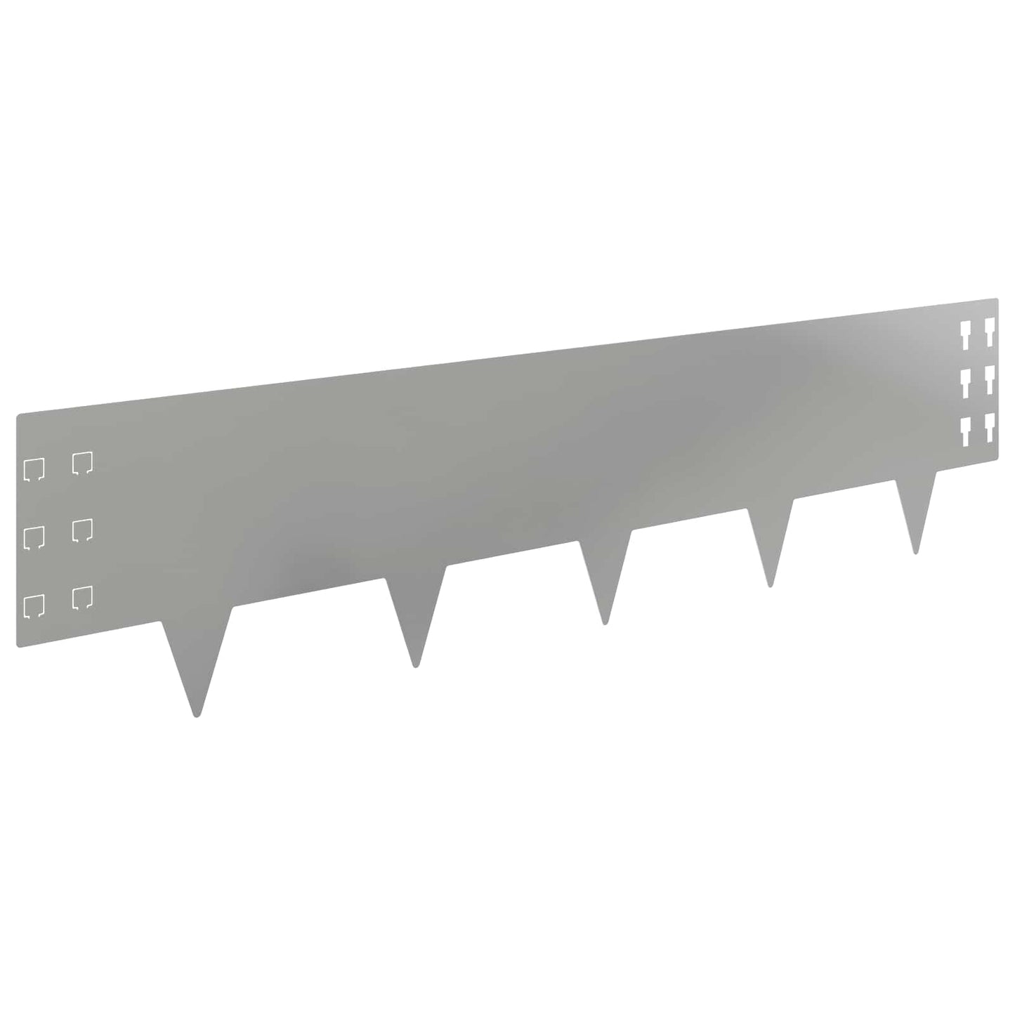 Plænekant 20 stk. 100 x 25 cm Stål Sølv