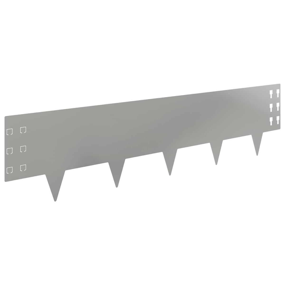 Plænekant 30 stk. 100 x 25 cm Stål Sølv