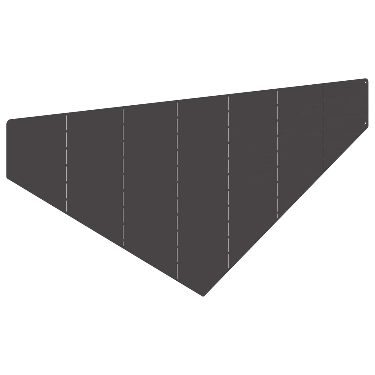 Plænekant 100 x 45 cm Stål Sort