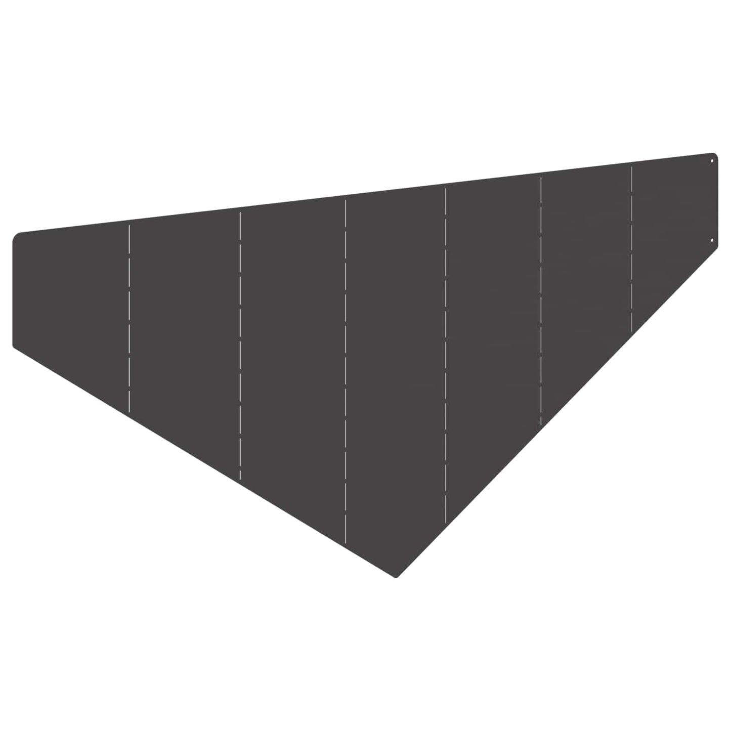 Plænekant 4 stk. 100 x 45 cm Stål Sort