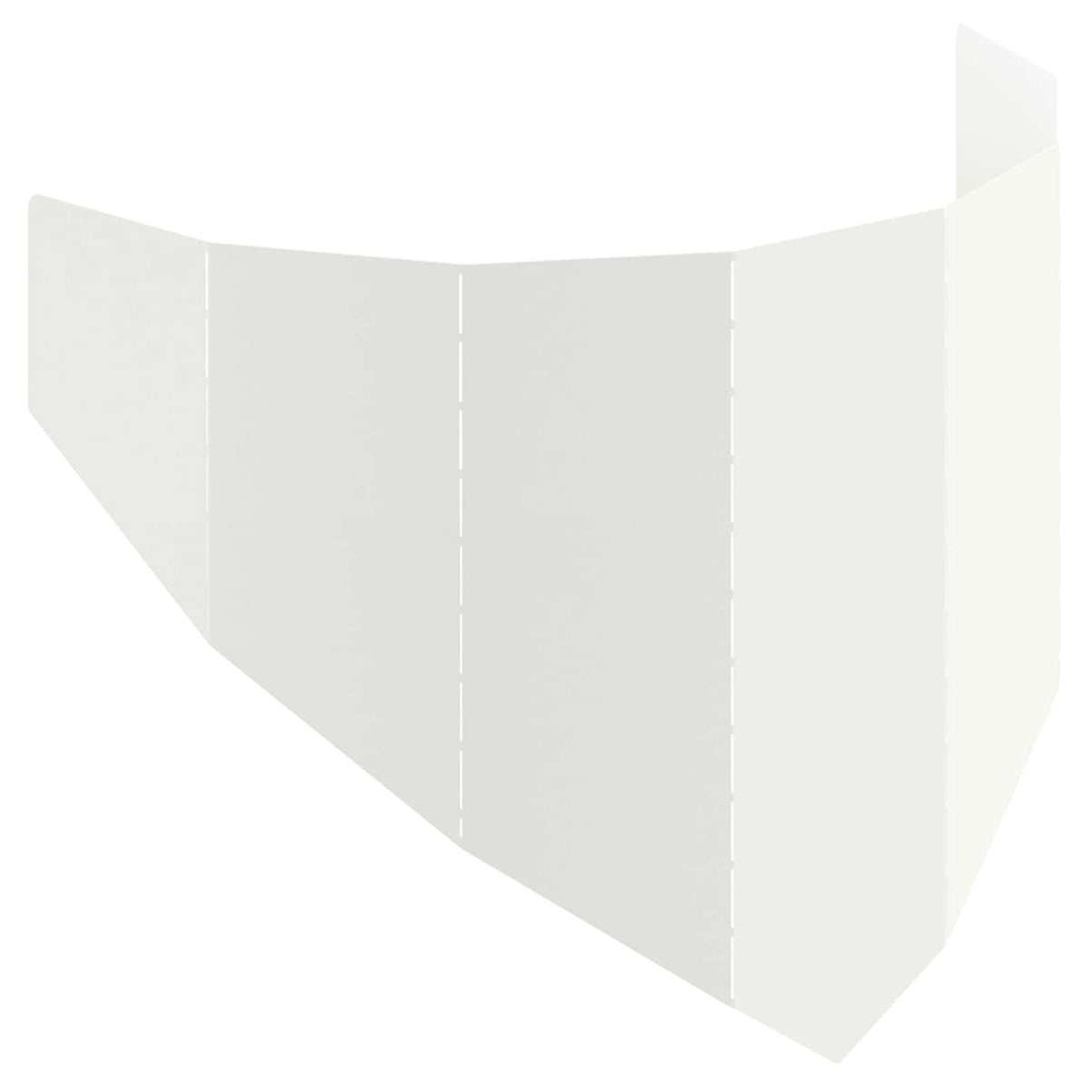 Plænekant 100 x 45 cm Stål Hvid