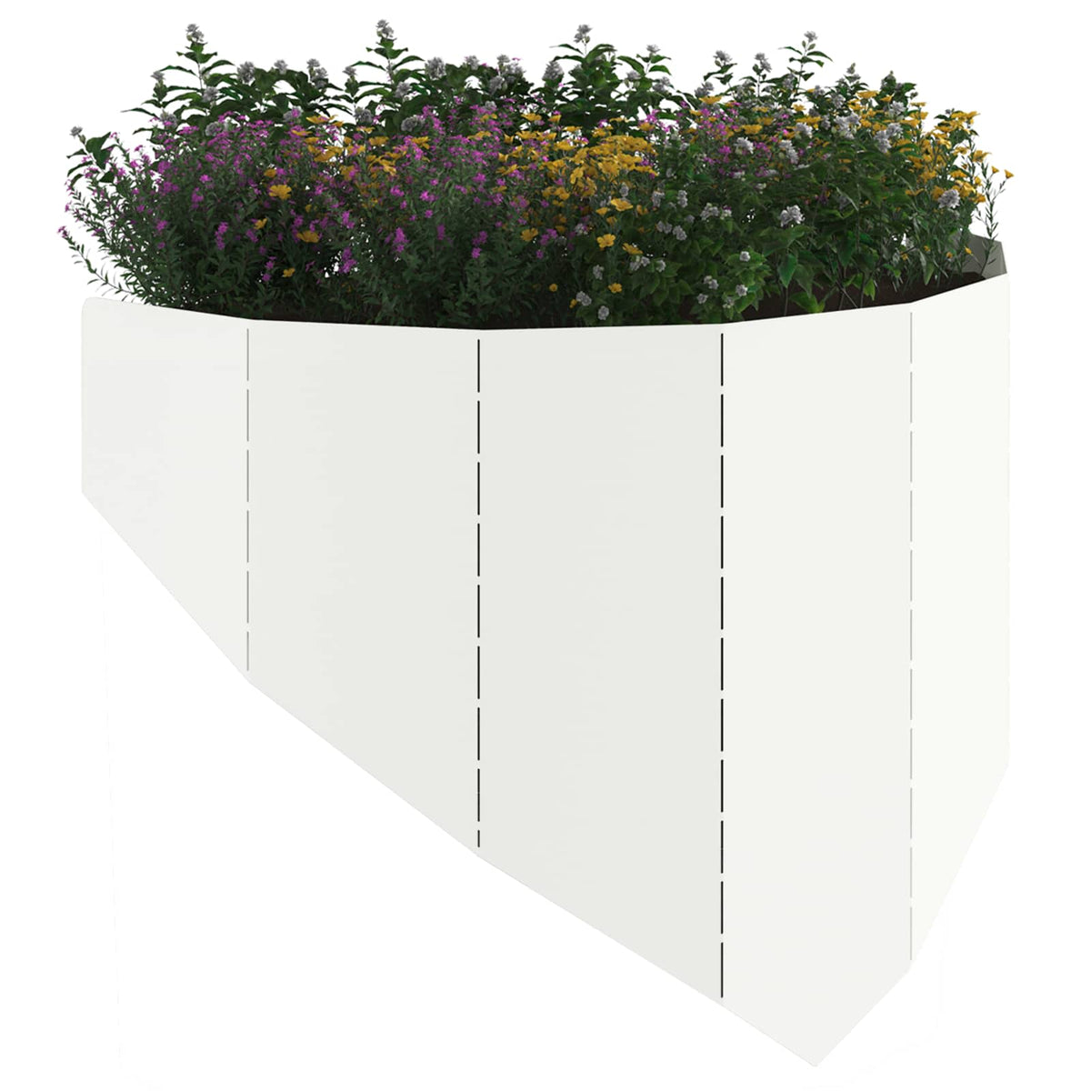 Plænekant 100 x 45 cm Stål Hvid