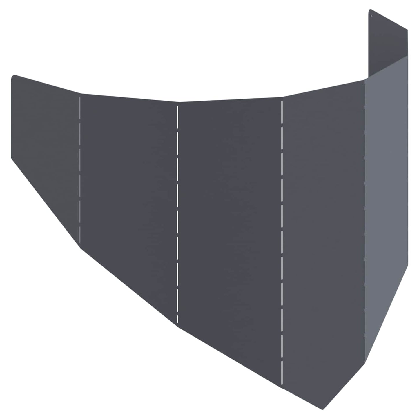 Plænekant 100 x 45 cm Stål Antracit
