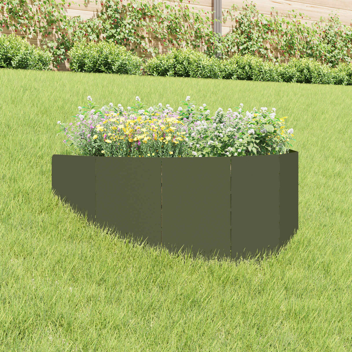 Plænekant 100 x 45 cm Stål Olivengrøn