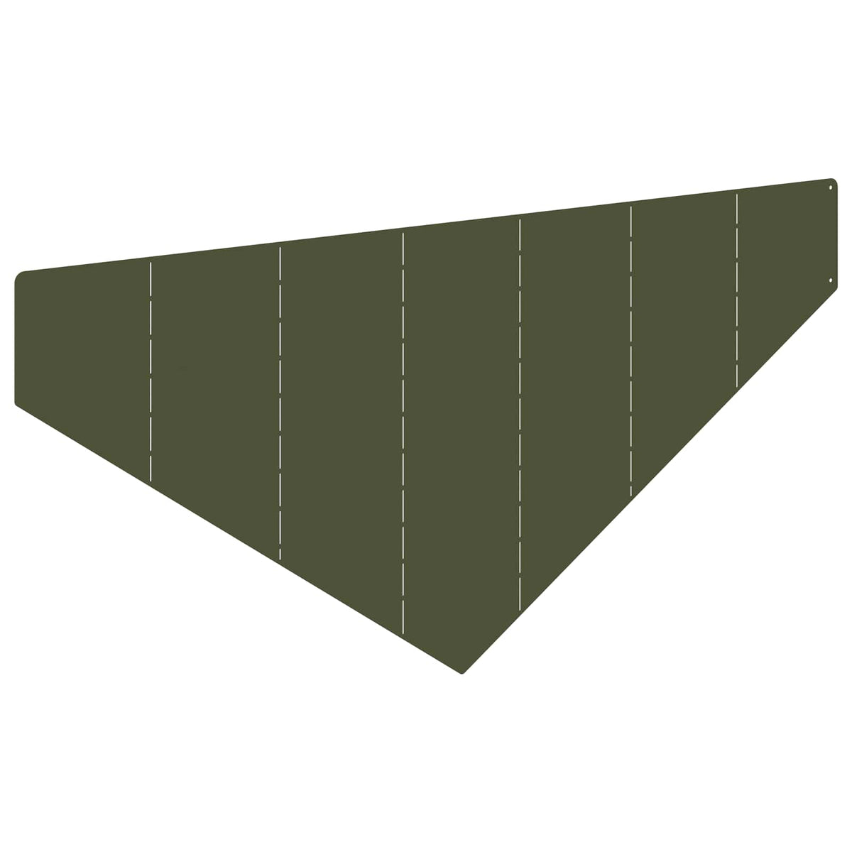 Plænekant 100 x 45 cm Stål Olivengrøn