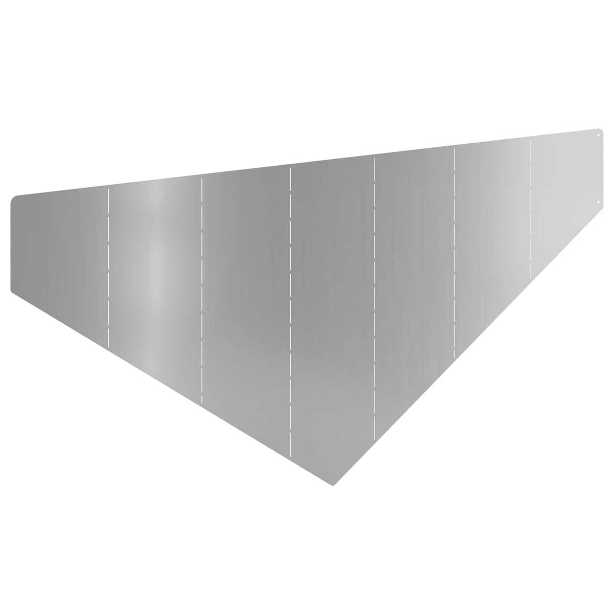 Plænekant 4 stk. 100 x 45 cm Stål Sølv