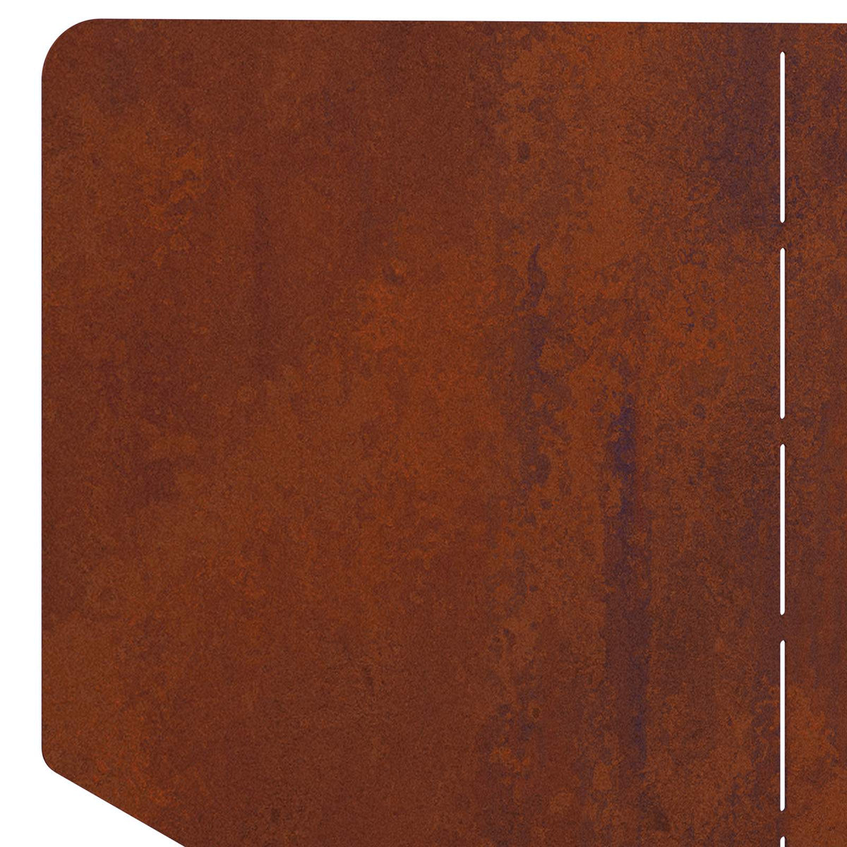 Plænekant 100 x 45 cm Stål Rusten