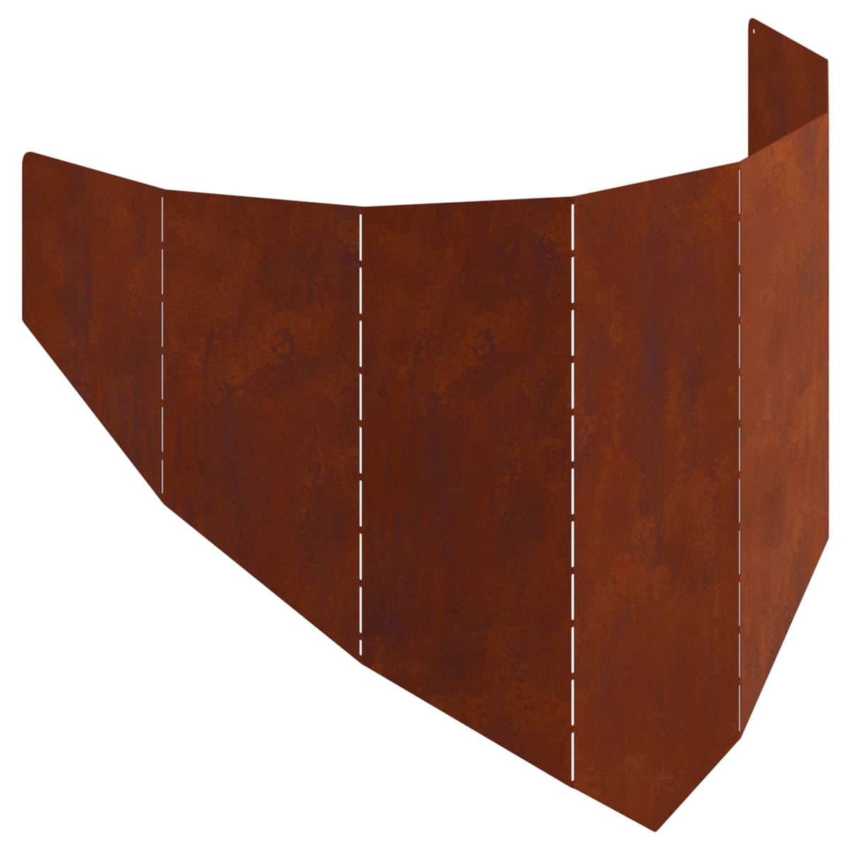 Plænekant 100 x 45 cm Stål Rusten