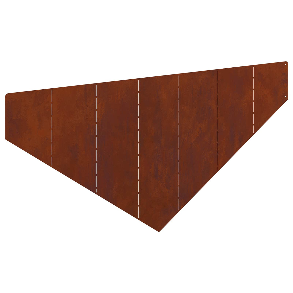 Plænekant 100 x 45 cm Stål Rusten