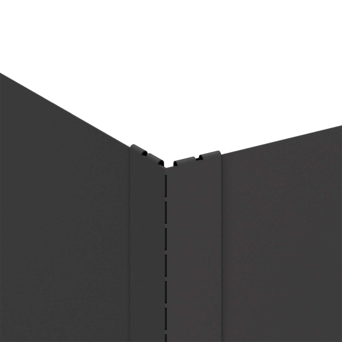 Plænekant 4 stk. 60 x 60 x 20 cm Stål Sort