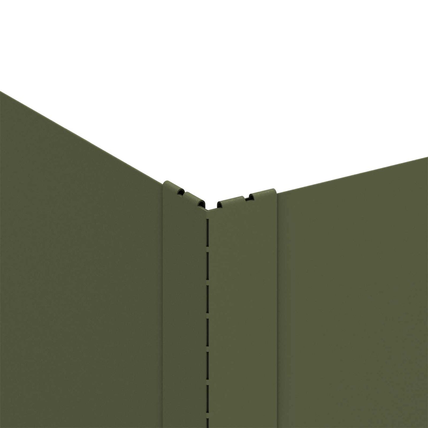 Plænekant 4 stk. 60 x 60 x 20 cm Stål Olivengrøn