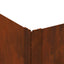 Plænekant 4 stk. 60 x 60 x 20 cm Stål Rusten