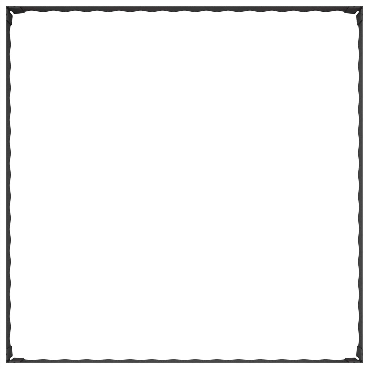 Plænekant 100 x 100 x 20 cm Stål Sort