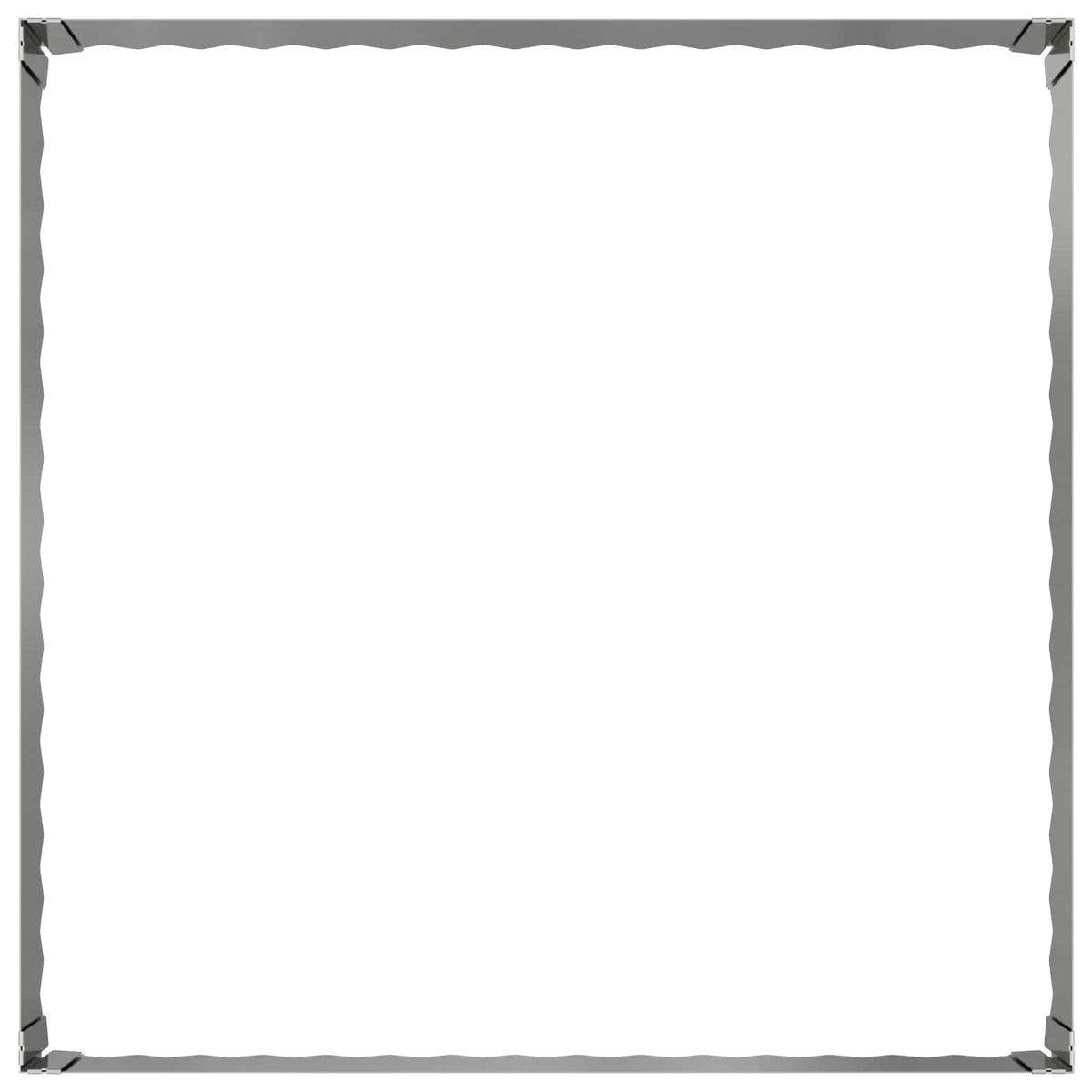 Plænekant 100 x 100 x 35 cm Stål Sølv